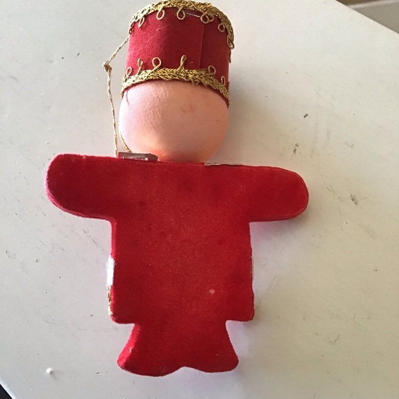 Antique Felt Toy Soldier Christmas Tree Ornament - Picture 2 of 2